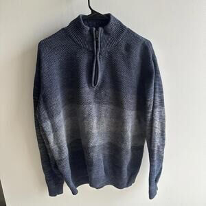 Weatherproof Men’s Vintage Navy Blue Original Pullover Quarter Zip Size XL